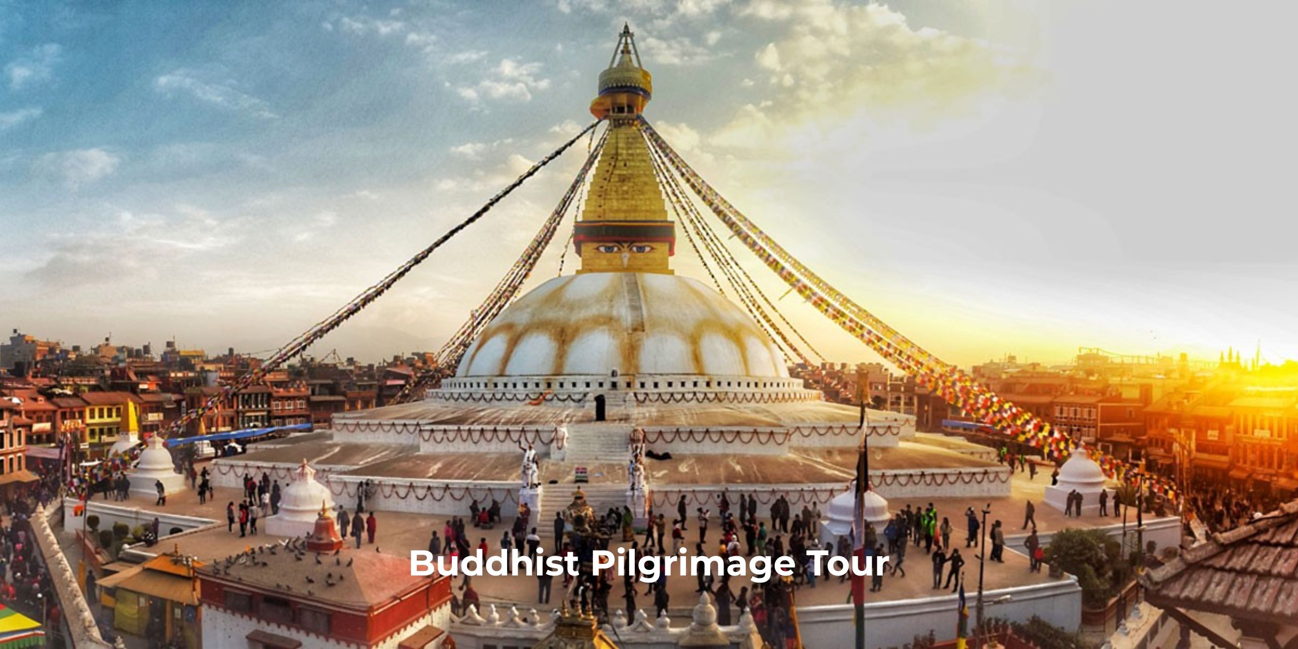Buddhist Pilgrimage Tour visiting Lumbini, monasteries, stupas, and sacred Buddhist heritage sites in Nepal and India.